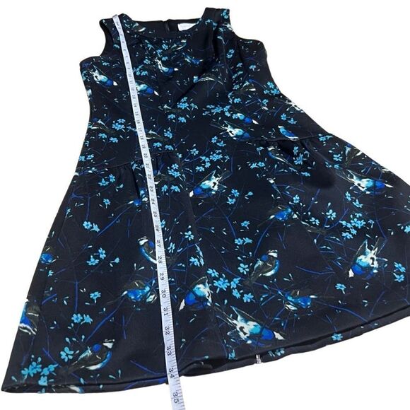 Jessica Simpson black blue bird dress size 6 - Picture 16 of 16
